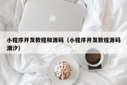 小程序开发教程和源码（小程序开发教程源码潮汐）