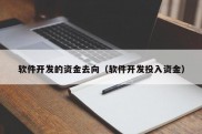 软件开发的资金去向（软件开发投入资金）