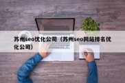 苏州seo优化公司（苏州seo网站排名优化公司）