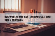 衡阳专业seo优化首选（衡阳专业放心关键词优化品牌价格）